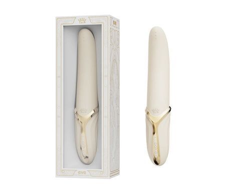 Вібратор з ротацією та підігрівом Zalo EVE Ivory White (діаметр 2,35 см) зображення