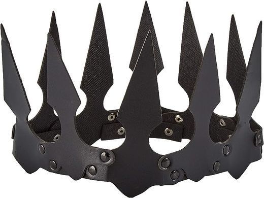 Корона шкіряна з шипами Leg Avenue Faux leather spiked crown Black зображення