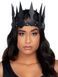 Корона шкіряна з шипами Leg Avenue Faux leather spiked crown Black картинка 6