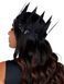 Корона шкіряна з шипами Leg Avenue Faux leather spiked crown Black картинка 2