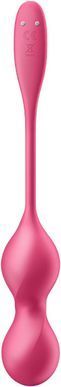 Вагінальні смарт-кульки з вібрацією та пультом ДК Satisfyer Love Birds 2 Connect App Red (86 г) зображення
