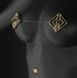 Зажимы для сосков с легкой подвеской LOCKINK Adjustable Nipple Clamps with Light Pendant Golden картинка 3