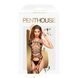 Бодистокинг с фрактальным узором и имитацией чулок Penthouse Fatal Look Black, размер XL картинка 3