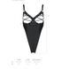 Боди из экокожи с доступом Passion Celine Body black, размер L/XL картинка 5