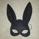 Блискуча маска кролика Leg Avenue Glitter masquerade rabbit mask Black картинка 2