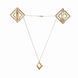 Зажимы для сосков с легкой подвеской LOCKINK Adjustable Nipple Clamps with Light Pendant Golden картинка 1