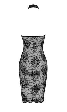 Мереживна сукня з халтером Noir Handmade F338 Lace midi dress, розмір S зображення