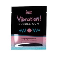 Пробник жидкого вибратора со вкусом жвачки Intt Vibration Bubble Gum (5 мл) картинка