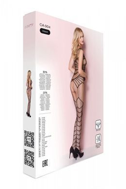 Ажурный бодистокинг с вертикальным плетением Casmir CA004, черный картинка