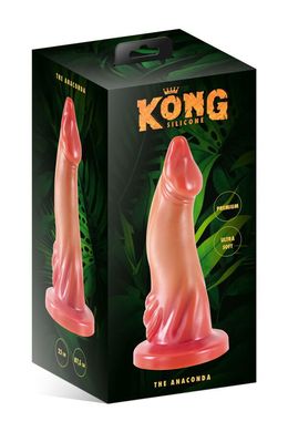 Фентезійний фалоімітатор з присоскою Kong Silicone The Anaconda (діаметр 7,5 см) зображення