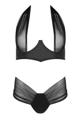 Комплект з зав'язкою на шиї Passion KESMINA SET black, розмір L/XL зображення