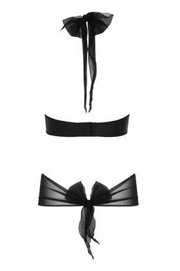 Комплект з зав'язкою на шиї Passion KESMINA SET black, розмір L/XL зображення