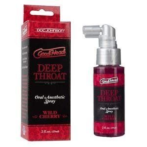 Спрей для глибокого мінету Doc Johnson GoodHead Deep Throat Spray Wild Cherry вишня (59 мл) зображення