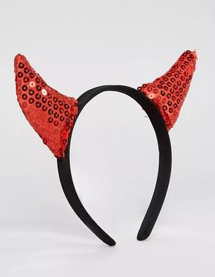 Красные рожки чёртика (дьявола) Leg Avenue Sequin devil horns Red картинка