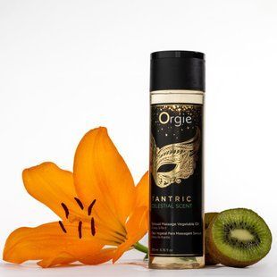 Олія для тантричного масажу Orgie Tantric Celestial Scent, аромат ківі та полуниці (200 мл) зображення