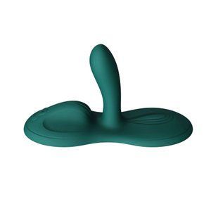 Смарт вібратор з підігрівом та пульсацією Zalo Flora Turquoise Green (діаметр 3,6 см) зображення