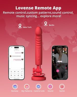 Смарт вибратор фалообразный на присоске Lovense Mission 2 Vibrating suction cup dildo (диаметр 3,7 см) картинка