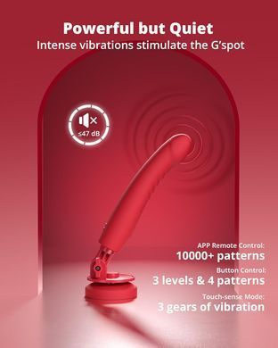 Смарт вибратор фалообразный на присоске Lovense Mission 2 Vibrating suction cup dildo (диаметр 3,7 см) картинка
