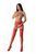 Еротичні ажурні колготки з доступом Passion S029 One Size, red зображення
