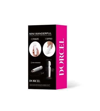 Мінівібромасажер - мікрофон Dorcel Wand Mini Wanderful White (діаметр 3,9 см) зображення