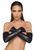 Мітенки довгі із екошкіри Noir Handmade F213 Elastic eco leather fingerless gloves, розмір S зображення