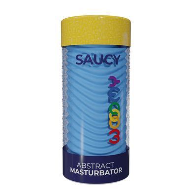 Мастурбатор двосторонній, наскрізний Wooomy Saucy Abstract Masturbator зображення