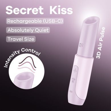 Вакуумний стимулятор Satisfyer Secret Kiss (магнітна технологія 3D Air Pulse) зображення