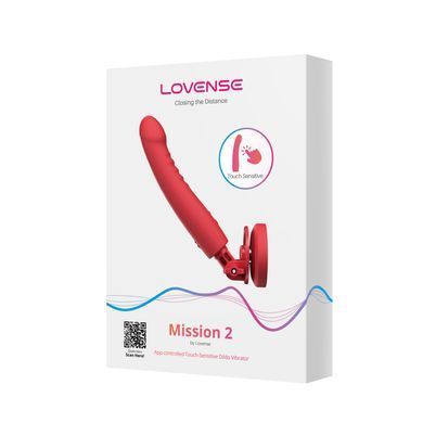 Смарт вибратор фалообразный на присоске Lovense Mission 2 Vibrating suction cup dildo (диаметр 3,7 см) картинка