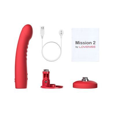 Смарт вибратор фалообразный на присоске Lovense Mission 2 Vibrating suction cup dildo (диаметр 3,7 см) картинка