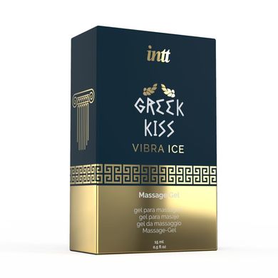 Масажний гель для ріммінга і анального сексу Intt Greek Kiss, м'ятний смак (15 мл) зображення