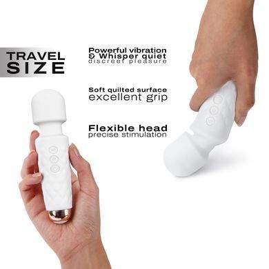 Мінівібромасажер - мікрофон Dorcel Wand Mini Wanderful White (діаметр 3,9 см) зображення