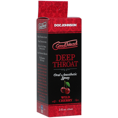 Спрей для глибокого мінету Doc Johnson GoodHead Deep Throat Spray Wild Cherry вишня (59 мл) зображення