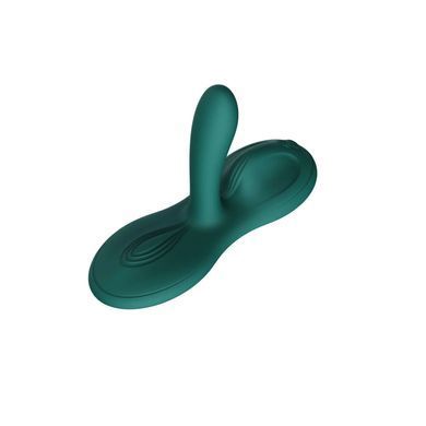 Смарт вибратор с подогревом и пульсацией Zalo Flora Turquoise Green (диаметр 3,6 см) картинка