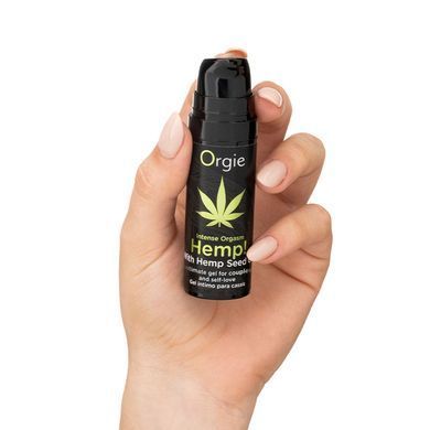 Збуджувальний гель для пар Orgie Hemp! Intense Orgasm, тепло-холод, ефект сильної вібрації (15 мл) зображення