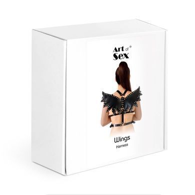 Жіноча портупея-крила із екошкіри Art of Sex Wings Black, розмір XS-M зображення