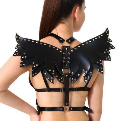 Жіноча портупея-крила із екошкіри Art of Sex Wings Black, розмір XS-M зображення