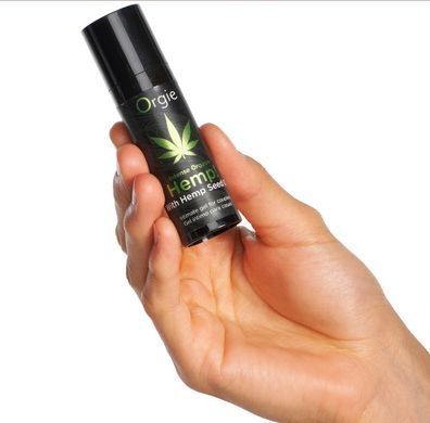 Збуджувальний гель для пар Orgie Hemp! Intense Orgasm, тепло-холод, ефект сильної вібрації (15 мл) зображення
