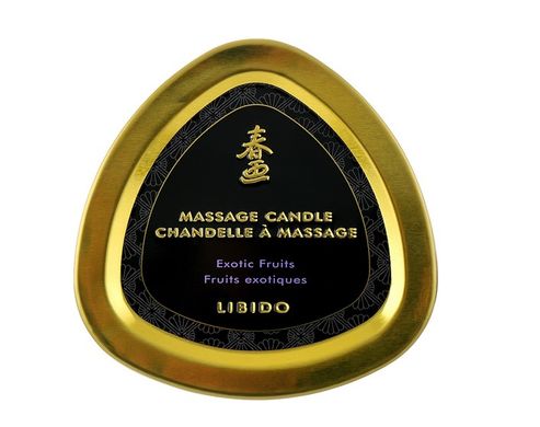 Масажна свічка з афродизіаками Shunga MASSAGE CANDLE Exotic Fruits екзотичні фрукти (170 мл) зображення