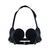 Лиф &ndash; сердце из натуральной кожи Feral Feelings Hearts Bra Black картинка