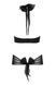 Комплект з зав'язкою на шиї Passion KESMINA SET black, розмір L/XL картинка 4