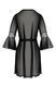 Сексуальний пеньюар з мереживом Passion ECO LEAFA PEIGNOIR black, розмір L/XL картинка 4