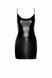 Сукня міні з ланцюжком страз на спині Noir Handmade F307 Mirage wetlook mini dress with jewelry rhinestone chain, розмір S картинка 3