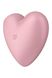 Вакуумный стимулятор - сердце с вибрацией Satisfyer Cutie Heart Light Red картинка 7