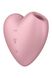 Вакуумный стимулятор - сердце с вибрацией Satisfyer Cutie Heart Light Red картинка 4