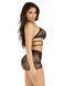 Прозрачный комплект: лиф и шорты Leg Avenue Wrap Around Bra Top & Boy Shorts Black One Size картинка 3