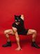 Чоловіча лакована маска D&A "Кіт", чорна (розмір універсальний) картинка 3