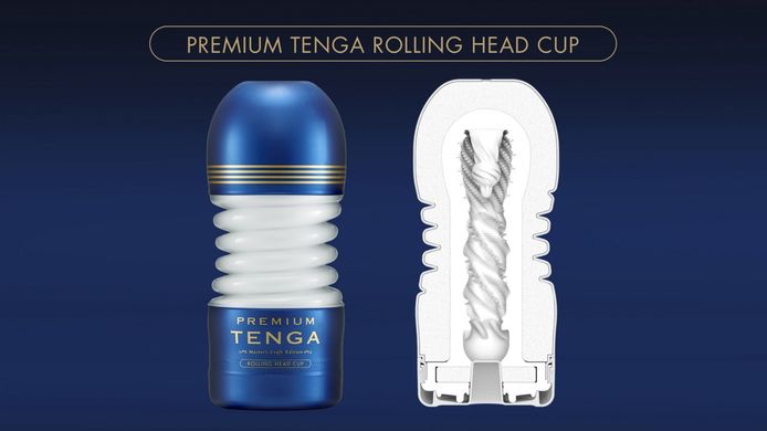 Мастурбатор с интенсивной стимуляцией головки Tenga Premium Rolling Head Cup картинка