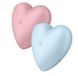 Вакуумный стимулятор - сердце с вибрацией Satisfyer Cutie Heart Light Red картинка 23