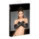 Мітенки довгі із екошкіри Noir Handmade F213 Elastic eco leather fingerless gloves, розмір S картинка 3