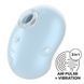 Вакуумний кліторальний стимулятор з вібрацією Satisfyer Cutie Ghost Blue картинка 1